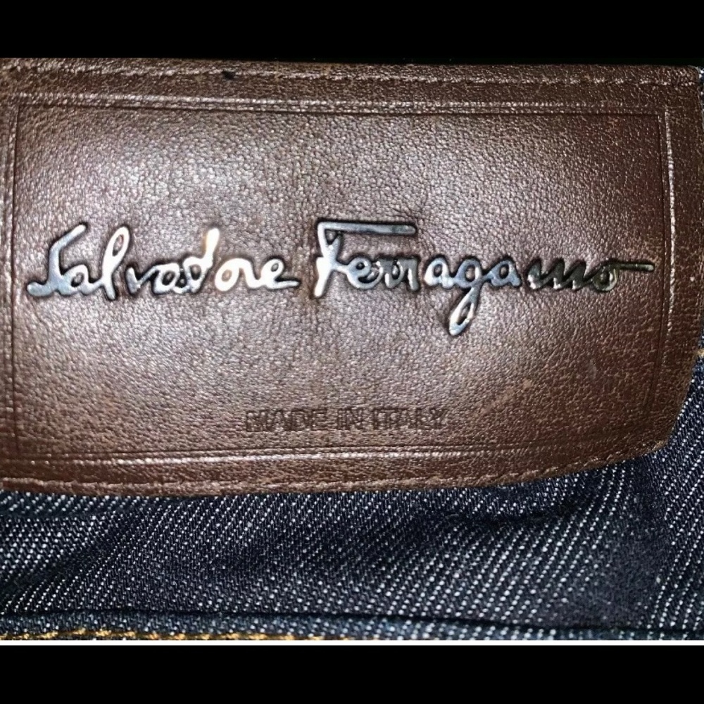 Salvatore Ferragamo Blue Straight Jeans Size 34x35
